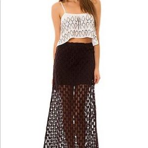 RVCA Brown Sakka Maxi Skirt